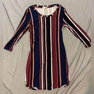 Long Sleeve striped dress